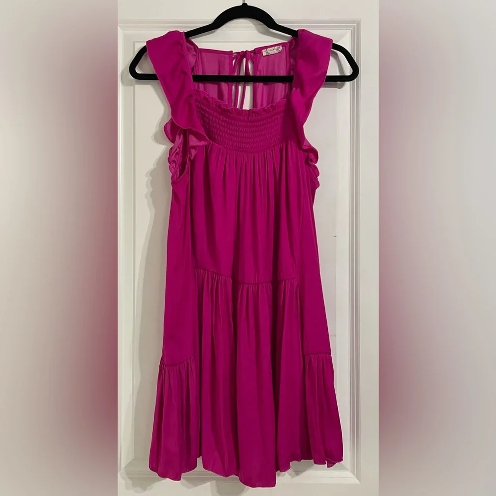 FREE PEOPLE Intimately “Want Your Love” Mini Dress In Deep Orchid Size Small